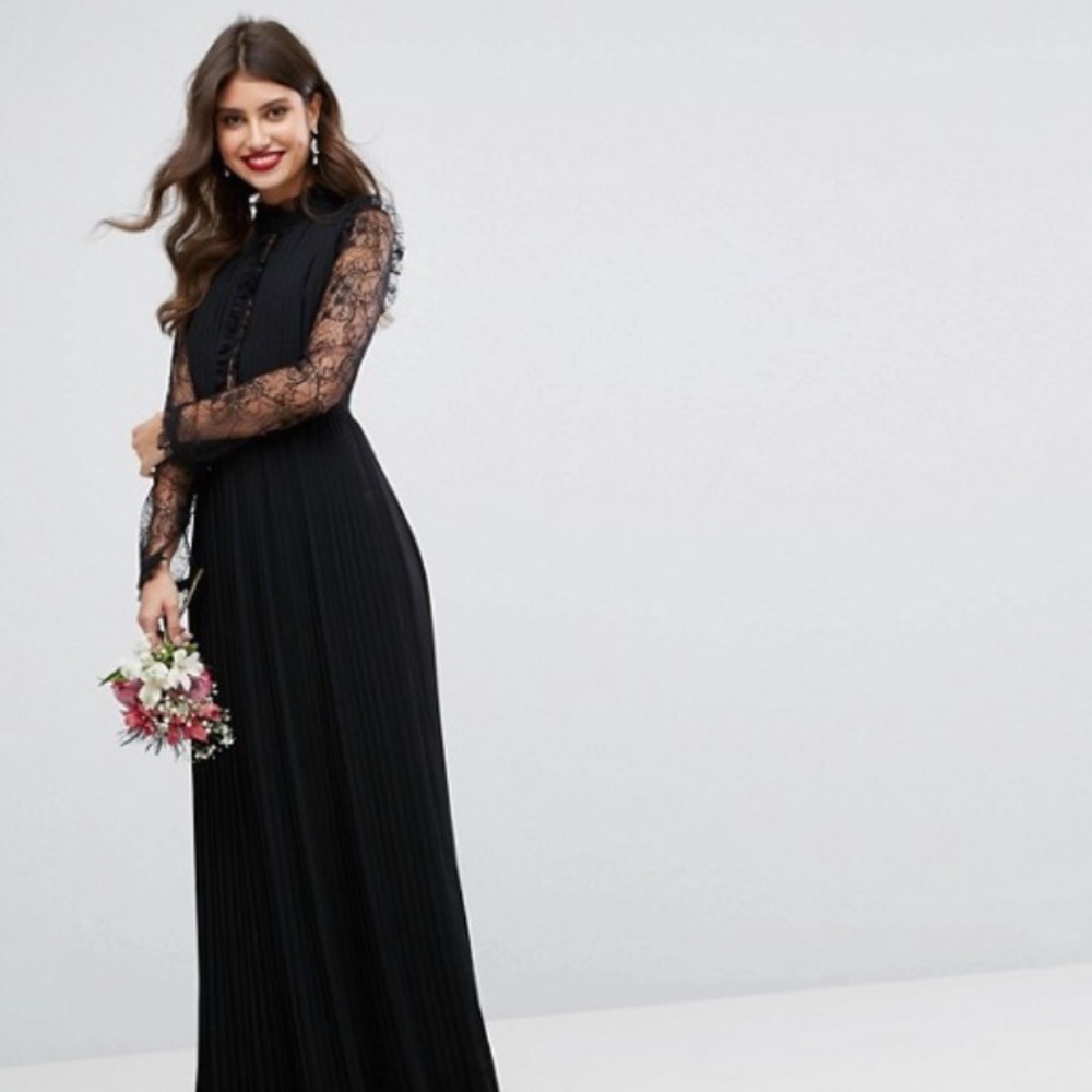 ASOS - Size 4 Black Formal Maxi Dress